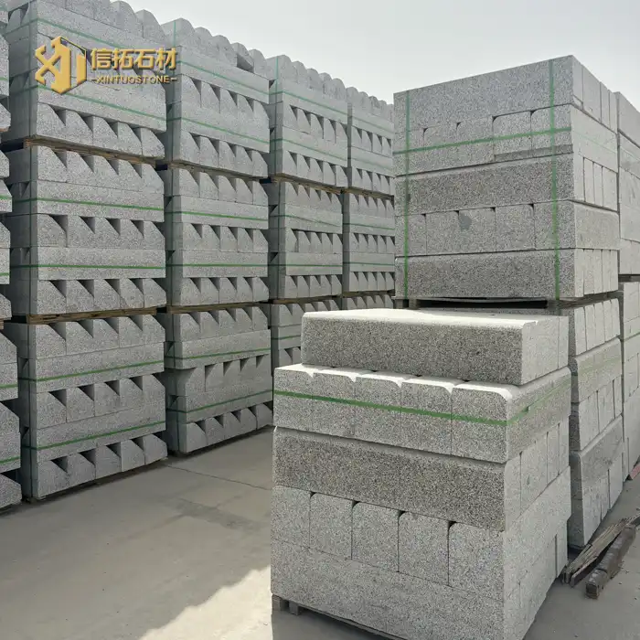 Natural granite curbstone